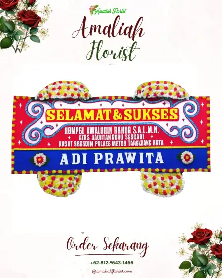 Papan Bunga Ucapan Selamat Ipu Mea